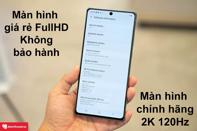 Màn hình Note 20 Ultra giá rẻ