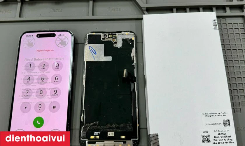 Thay màn hình iPhone 14 Pro Max chính hãng Gen A tại Điện Thoại Vui