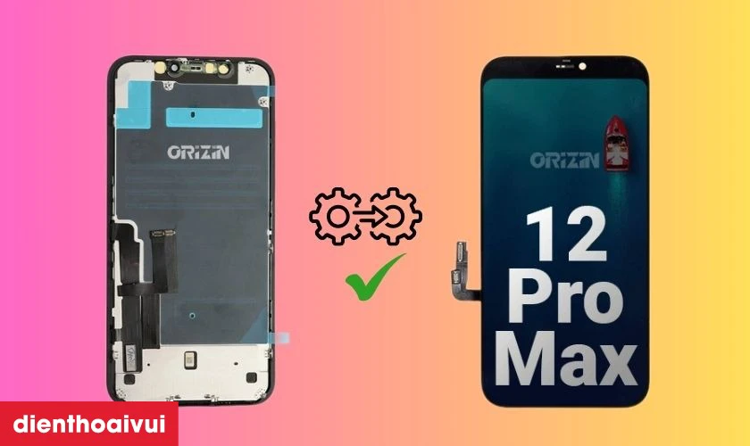 Thay màn hình iPhone 12 Pro Max chính hãng Orizin đảm bảo chất lượng, tối ưu chi phí