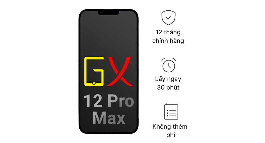 Thay màn hình iPhone 12 Pro Max chính hãng GX